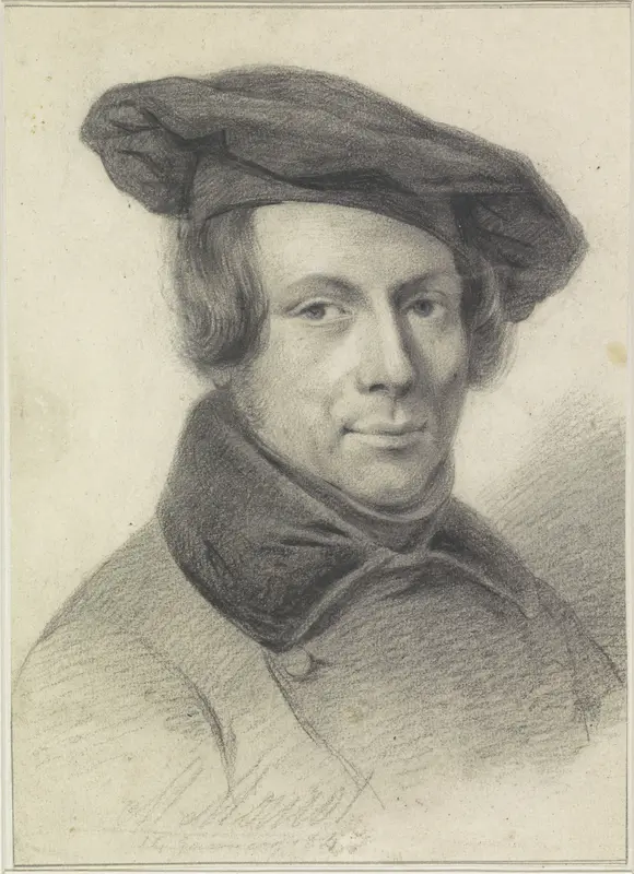 Portret van Pieter Plas Wall Art by Michel Mourot - High-Resolution Digital Print
