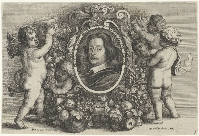 Portret van Pieter van Avont Wall Art by Unknown - High-Resolution Digital Print