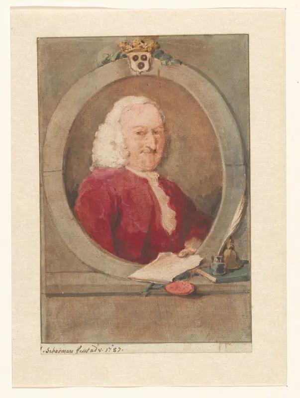 Portret van Pieter van Bleiswijk Wall Art by Unknown - High-Resolution Digital Print