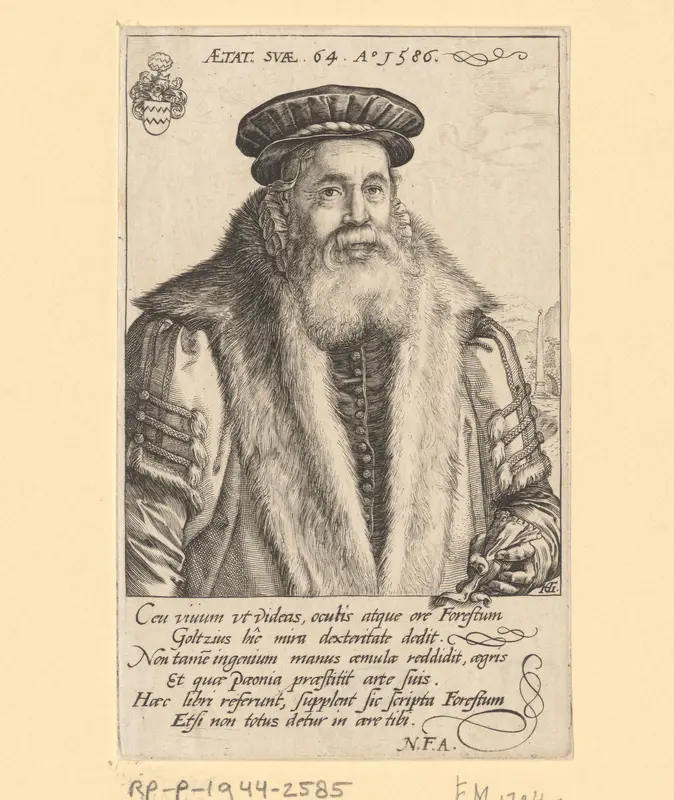 Portret van Pieter van Foreest op 64-jarige leeftijd Wall Art by Unknown - High-Resolution Digital Print