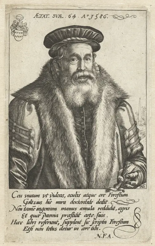 Portret van Pieter van Foreest Wall Art by Unknown - High-Resolution Digital Print