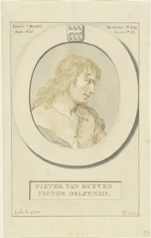 Portret van Pieter van Ruyven Wall Art by Tako Hajo Jelgersma - High-Resolution Digital Print