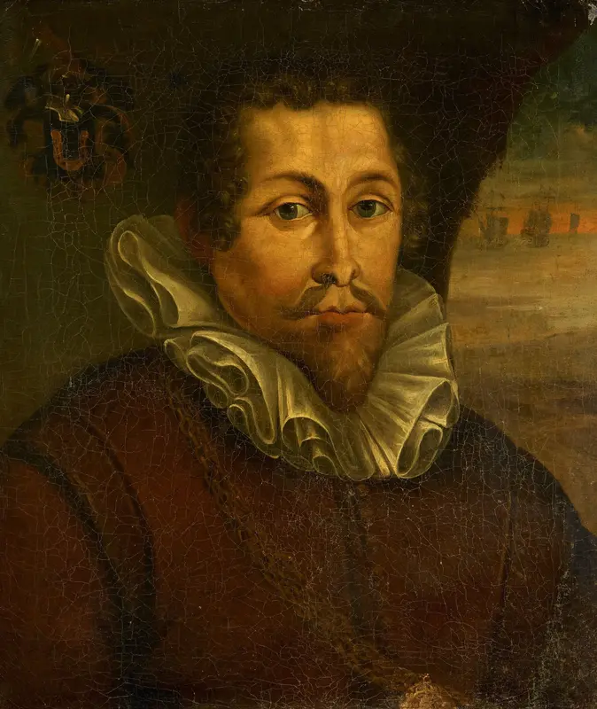 Portret van Pieter Willemsz Verhoeff (c. 1573-1609) Wall Art by anonymous - High-Resolution Digital Print