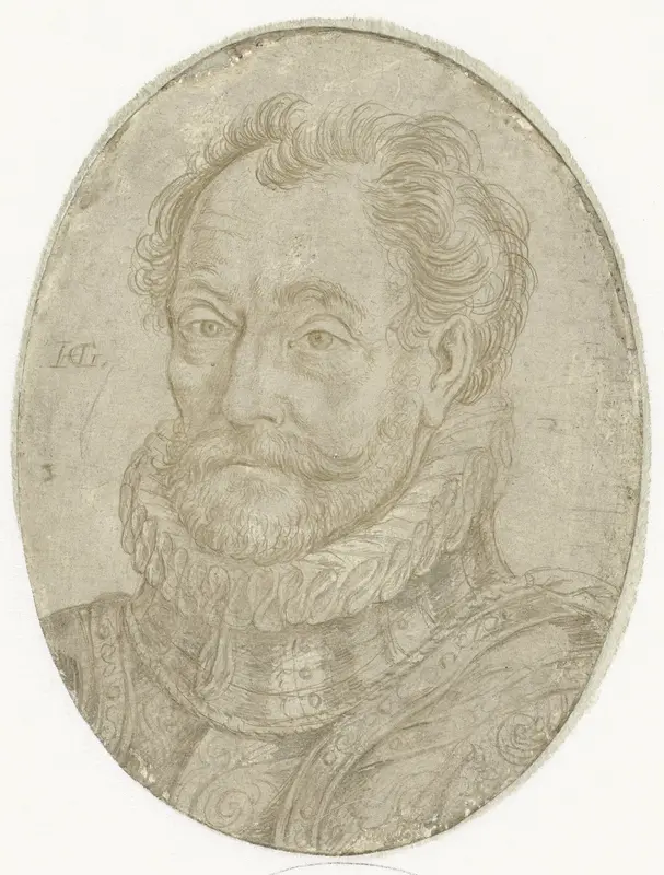 Portret van Prins Willem I van Oranje Wall Art by Hendrick Goltzius - High-Resolution Digital Print