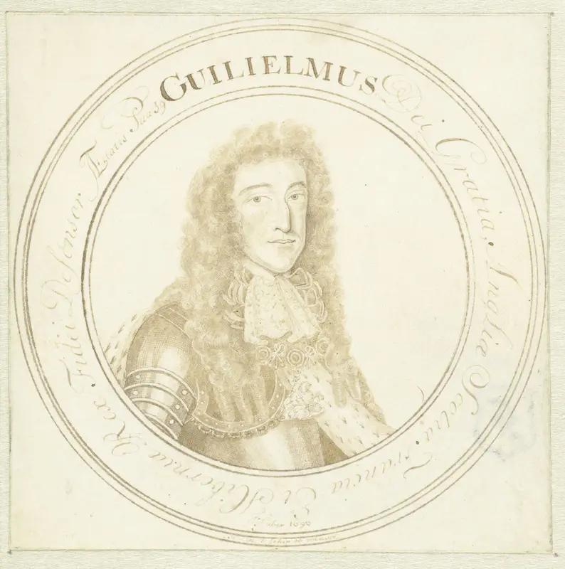 Portret van Prins Willem III Wall Art by John Faber (I) - High-Resolution Digital Print