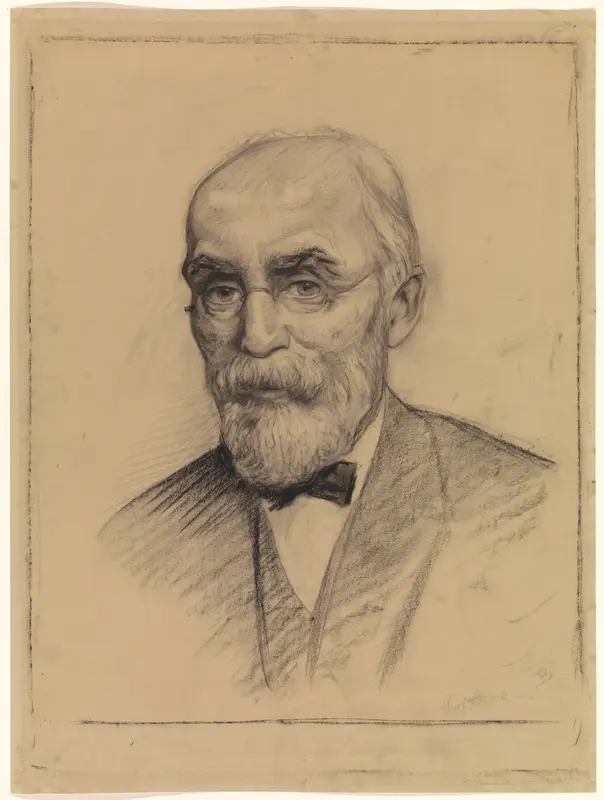 Portret van prof. dr. H. Lorentz Wall Art by Hendrik van Borssum Buisman - High-Resolution Digital Print
