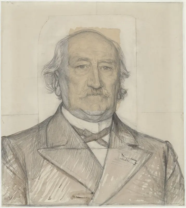 Portret van prof. dr. H.A. Kooyker Wall Art by Jan Veth - High-Resolution Digital Print