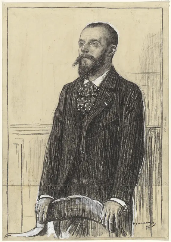 Portret van prof. Hector Treub Wall Art by Hendrik Johannes Haverman - High-Resolution Digital Print