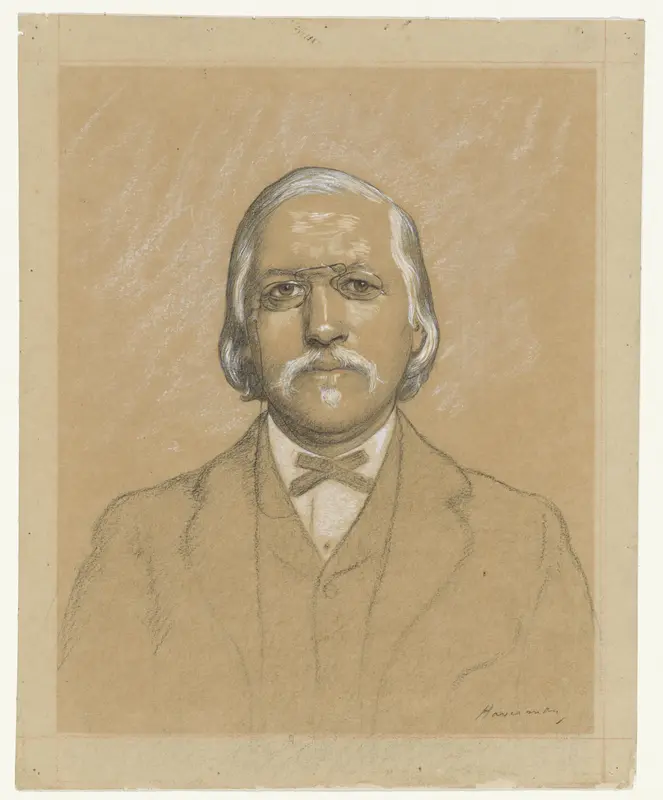 Portret van professor H.P.G. Quack Wall Art by Hendrik Johannes Haverman - High-Resolution Digital Print