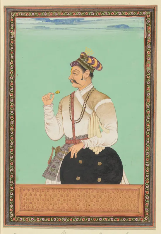 Portret van Raja Karan, die vizier van Aurangzeb is geweest Wall Art by anonymous - High-Resolution Digital Print