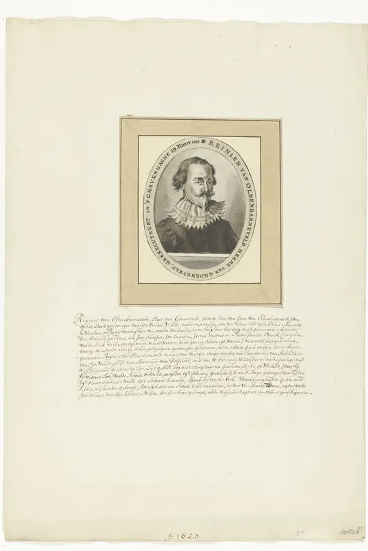Portret van Reinier van Oldenbarnevelt, 1623 Wall Art by Unknown - High-Resolution Digital Print
