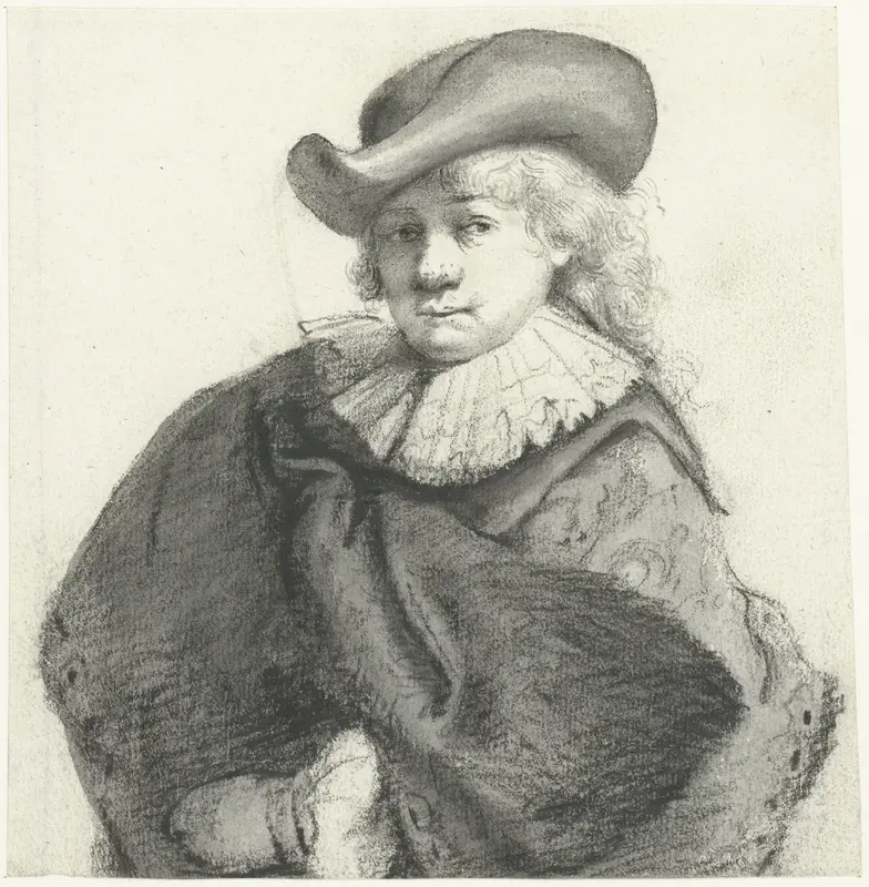 Portret van Rembrandt Wall Art by Moses ter Borch - High-Resolution Digital Print