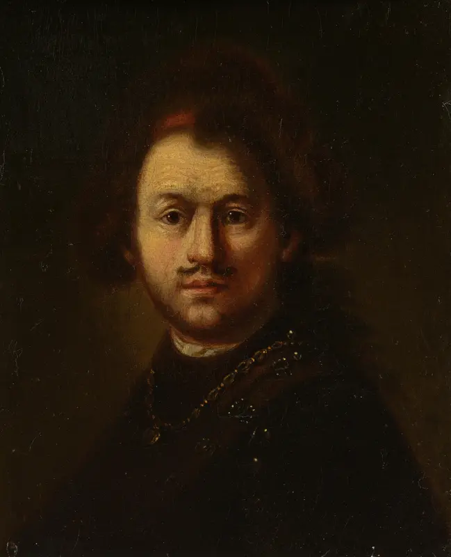 Portret van Rembrandt Harmensz. van Rijn Wall Art by Unknown - High-Resolution Digital Print