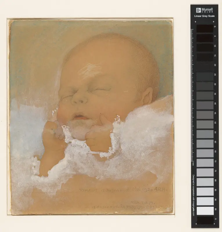 Portret van Reynout Adrianus Roland Holst, 12 dagen oud Wall Art by Unknown - High-Resolution Digital Print