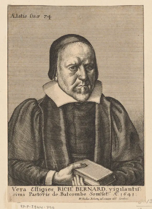 Portret van Richard Bernard op 74-jarige leeftijd Wall Art by Unknown - High-Resolution Digital Print