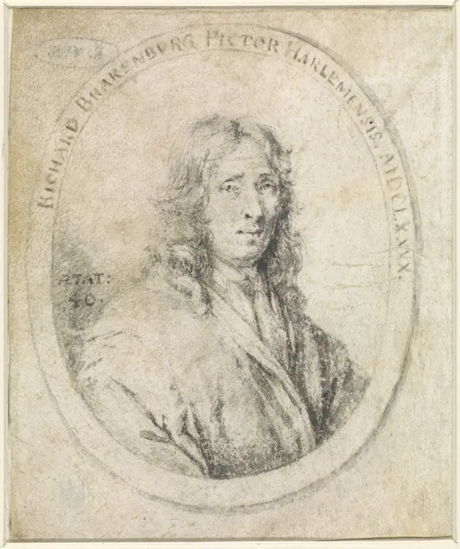 Portret van Richard Brakenburg Wall Art by anonymous - High-Resolution Digital Print