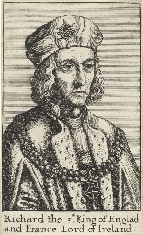 Portret van Richard III, koning van Engeland Wall Art by Wenceslaus Hollar - High-Resolution Digital Print