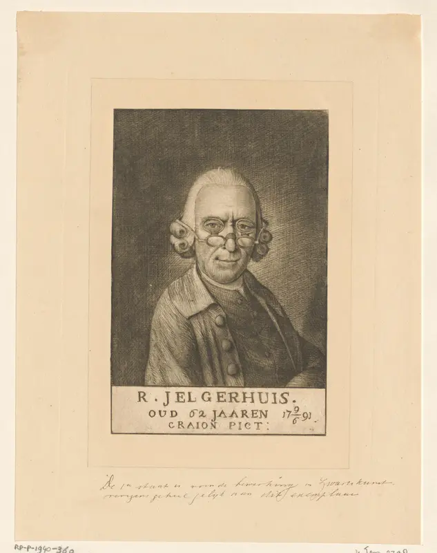 Portret van Rienk Jelgerhuis Wall Art by anonymous - High-Resolution Digital Print