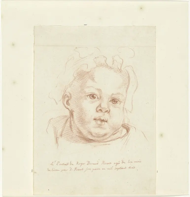 Portret van Roger Bernard Picart, oud zes maanden Wall Art by Bernard Picart - High-Resolution Digital Print