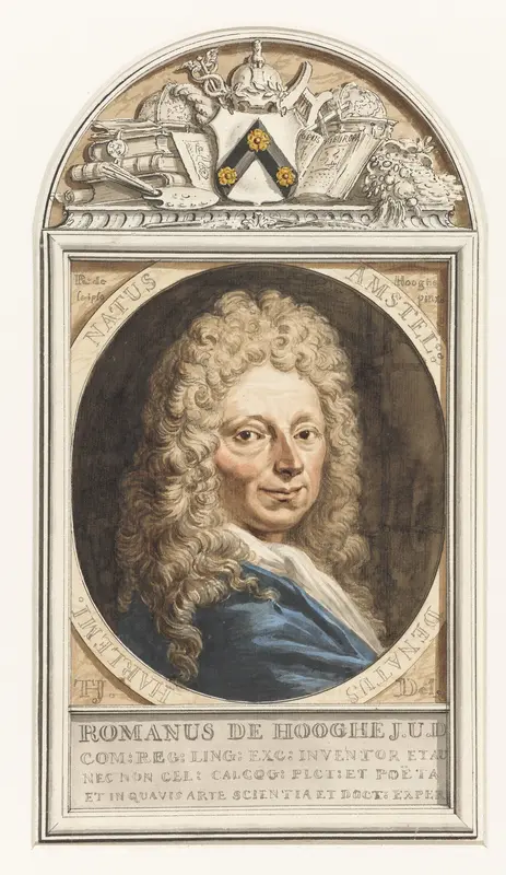 Portret van Romeyn de Hooghe Wall Art by Tako Hajo Jelgersma - High-Resolution Digital Print