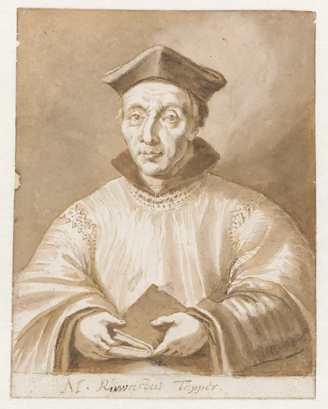 Portret van Ruardus Tapper Wall Art by Jan de Bisschop - High-Resolution Digital Print