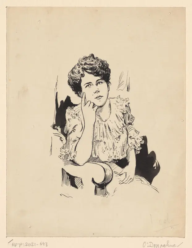 Portret van Ruth McCauley Wall Art by anonymous - High-Resolution Digital Print