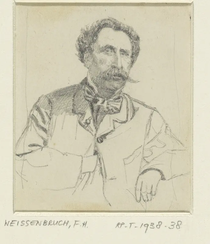 Portret van Salomon Verveer Wall Art by Frederik Hendrik Weissenbruch - High-Resolution Digital Print