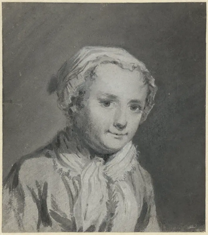 Portret van Sara Troost Wall Art by Cornelis Troost - High-Resolution Digital Print