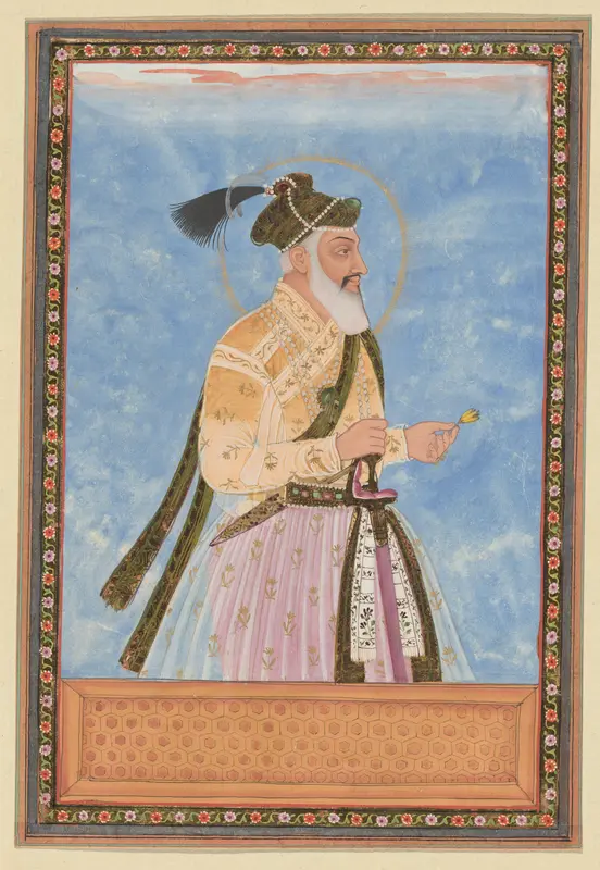 Portret van Shah Jahan Padshah, de zoon van Jihangir, die na zijn vader regeerde in Hindustan Wall Art by anonymous - High-Resolution Digital Print