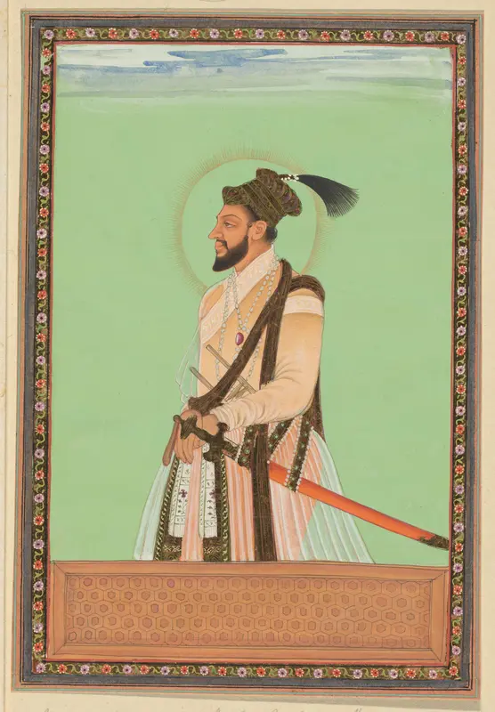 Portret van Shuja, de zoon van Shah Jahan, die na Dara Shikoh is geboren en in de tijd van zijn vader regeerde over Bengalen; na de dood van zijn vader heeft Aurangzeb hem gedood en Bengalen in bezit genomen. Wall Art by anonymous - High-Resolution Digital Print