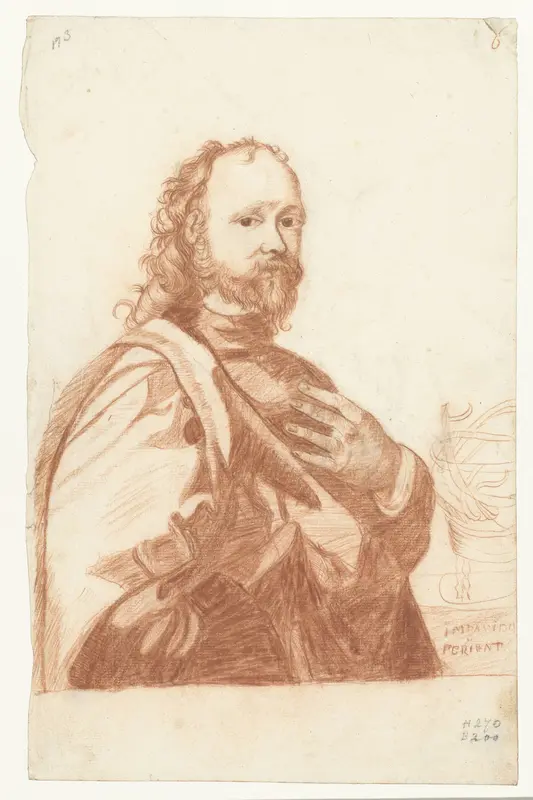 Portret van Sir Kenelm Digby Wall Art by Moses ter Borch - High-Resolution Digital Print