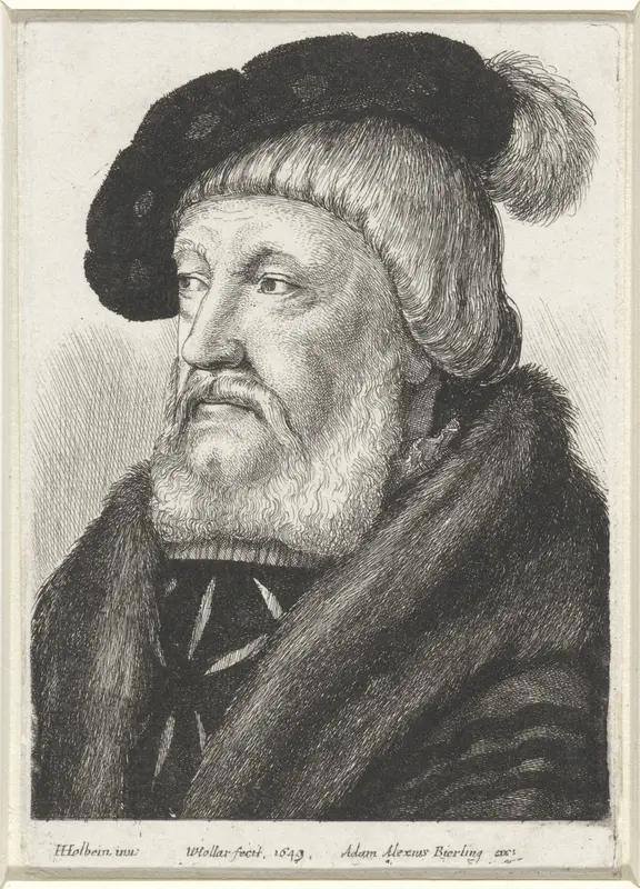 Portret van Sir William Butts Wall Art by Unknown - High-Resolution Digital Print