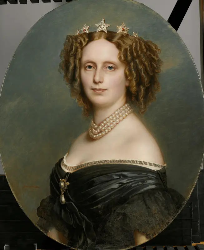 Portret van Sophia Frederika Mathilda (1818-77), prinses van Württemberg Wall Art by Franz Xaver Winterhalter - High-Resolution Digital Print