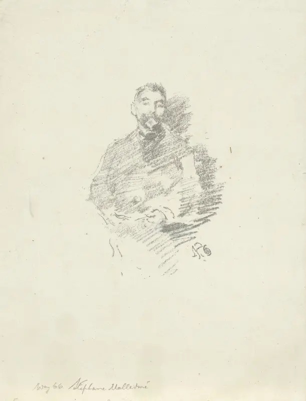 Portret van Stéphane Mallarmé Wall Art by Henri Belfond - High-Resolution Digital Print