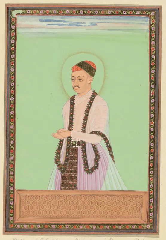 Portret van Sultan Ibrahim, zoon van Bara Malik, regeerde na zijn vader over Golconda Wall Art by anonymous - High-Resolution Digital Print