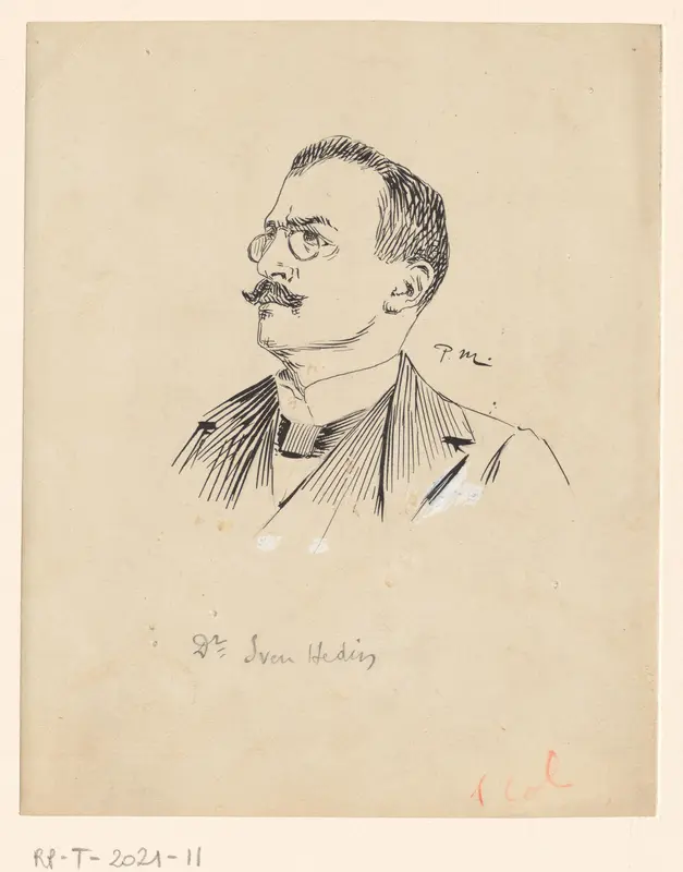 Portret van Sven Anders Hedin Wall Art by Unknown - High-Resolution Digital Print