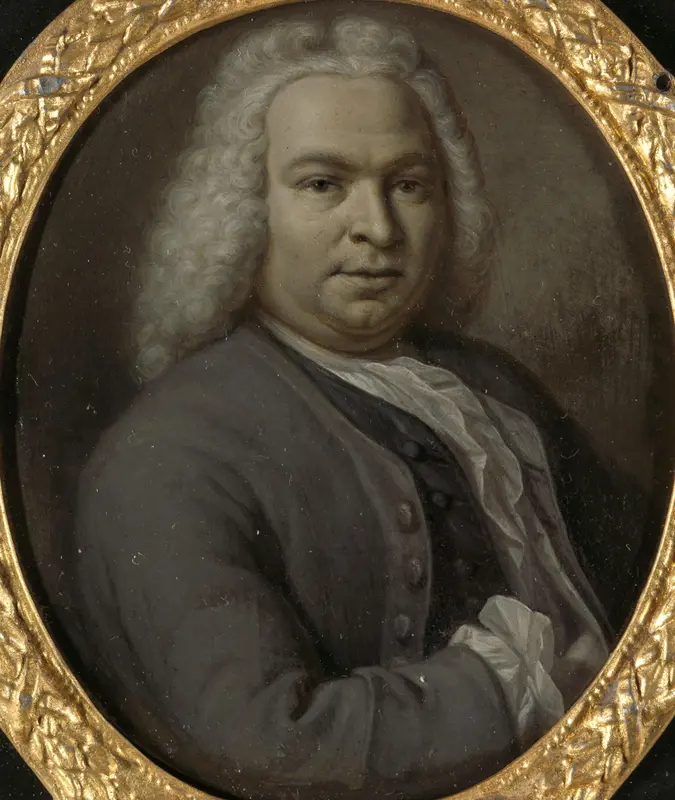 Portret van Theodoor van Snakenburg (1695-1750). Rechtsgeleerde en dichter te Leiden Wall Art by Hieronymus van der Mij - High-Resolution Digital Print