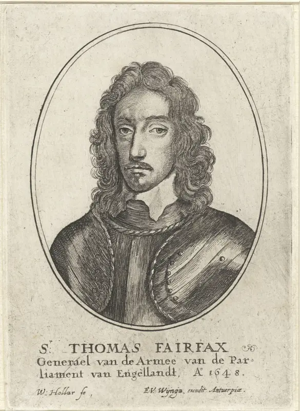 Portret van Thomas Fairfax, militair leider Wall Art by Unknown - High-Resolution Digital Print