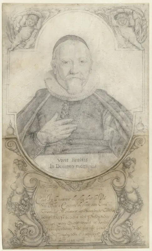 Portret van Thomas Maurois Wall Art by Monogrammist GZB - High-Resolution Digital Print