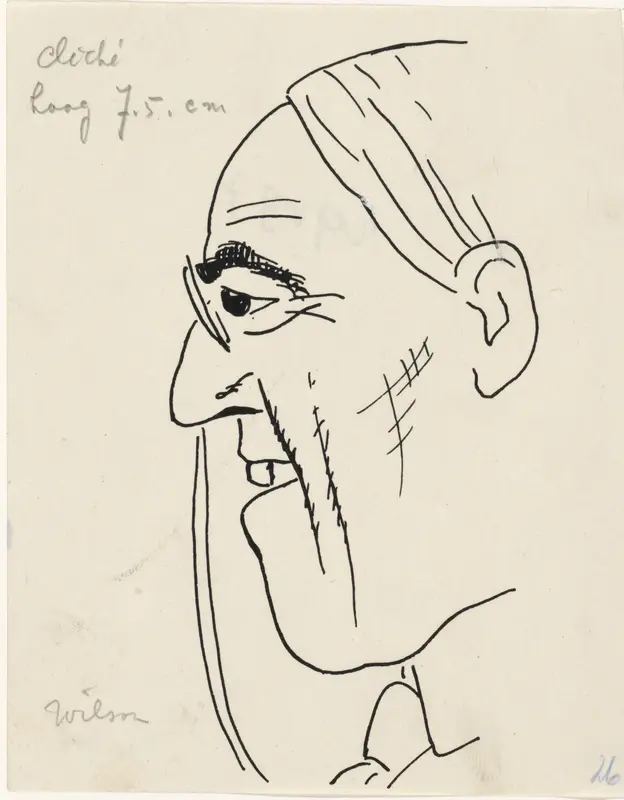 Portret van Thomas Woodrow Wilson Wall Art by Leo Gestel - High-Resolution Digital Print