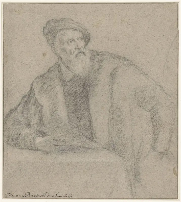Portret van Titiaan Wall Art by anonymous - High-Resolution Digital Print