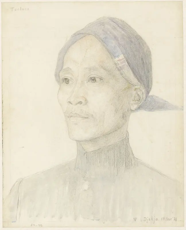 Portret van Toeloes Wall Art by Unknown - High-Resolution Digital Print