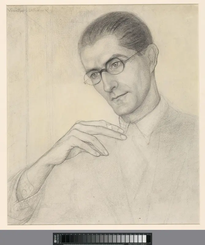 Portret van Valentijn Edgar van Uytvanck Wall Art by Annie Roland Holst-de Meester - High-Resolution Digital Print