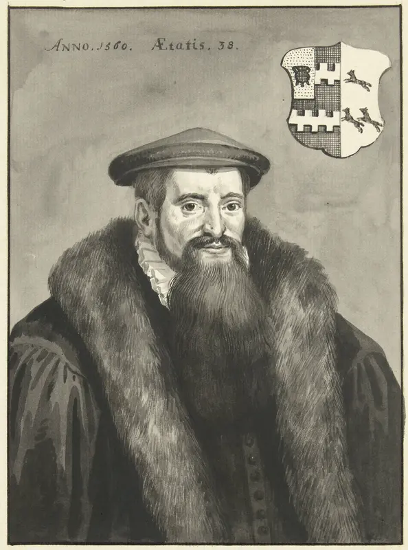 Portret van Van Slingelandt Wall Art by Aert Schouman - High-Resolution Digital Print