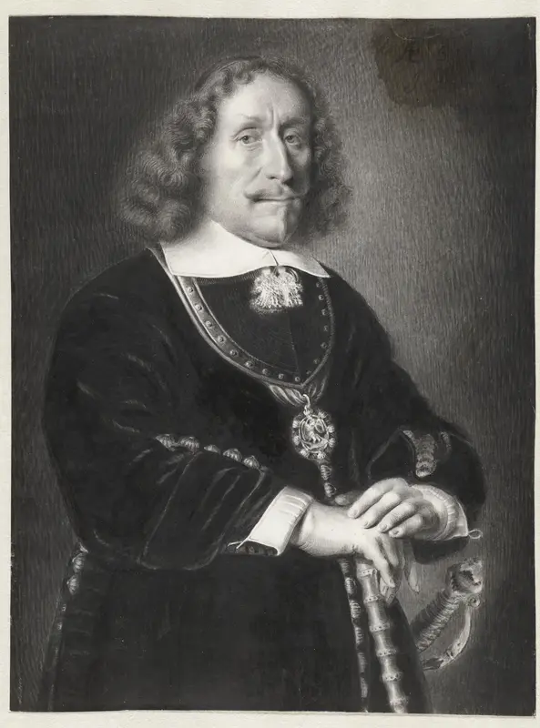 Portret van vlootvoogd Witte Cornelisz. de With Wall Art by Witte van der Hagen - High-Resolution Digital Print