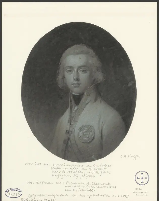 Portret van Willem George Frederik, prins van Oranje-Nassau Wall Art by anonymous - High-Resolution Digital Print