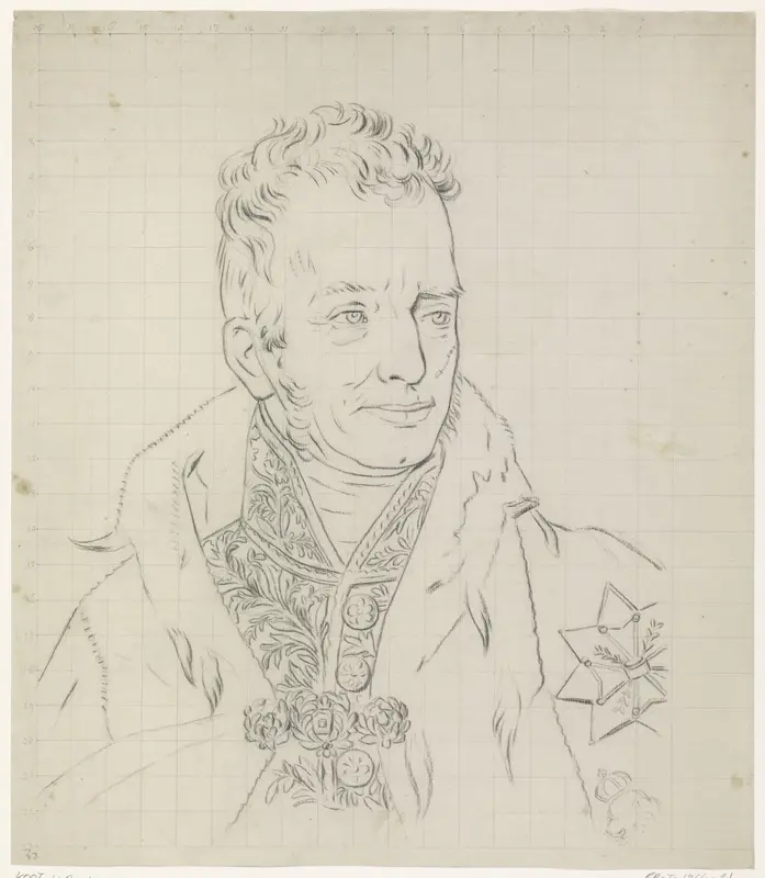 Portret van Willem I Wall Art by Willem Bartel van der Kooi - High-Resolution Digital Print