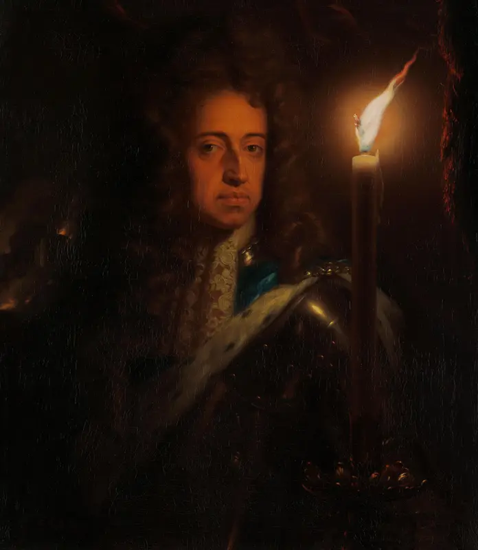 Portret van Willem III, prins van Oranje, koning van Engeland en stadhouder Wall Art by Godfried Schalcken - High-Resolution Digital Print