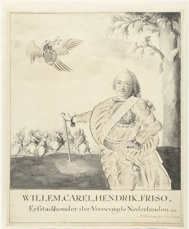 Portret van Willem IV, prins van Oranje-Nassau Wall Art by A. Buiteweg - High-Resolution Digital Print