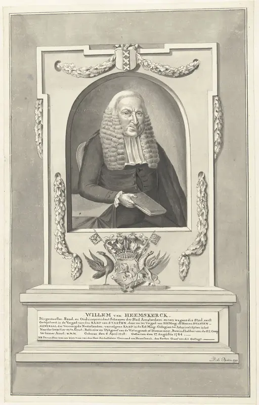 Portret van Willem van Heemskerck Wall Art by D. de Bruin - High-Resolution Digital Print